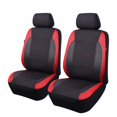 thumbnail image 1 of Fundas para asientos de coche Flying Banner, fibra de carbono, malla de aire, color rojo, 1 of 9