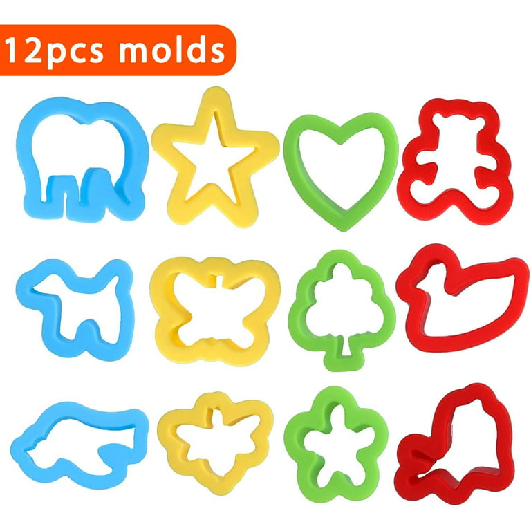 26 Pieces Play Dough Tools Playdough Accessories Set Various Molds Rollers  Cutters Educational Gift for Children, Random Color 