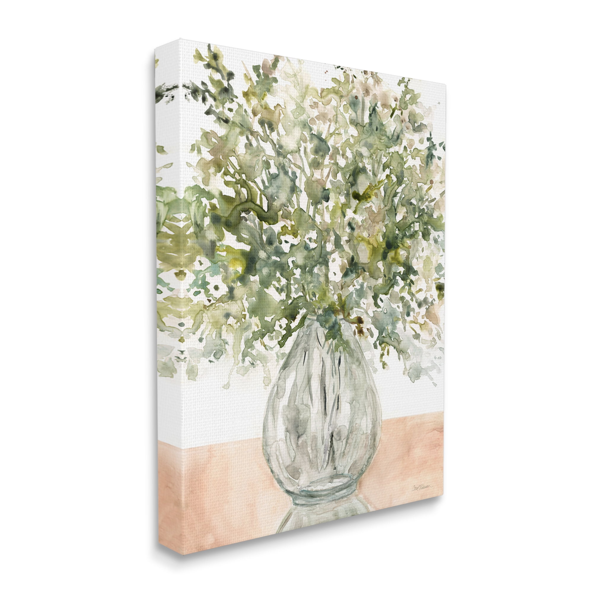 Stupell Industries Abstract Flower Petal Floral Bouquet Tabletop Painting, 30 x 40, Design by Carol Robinson