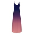 thumbnail image 2 of KaLI_store Plus Size Maxi Dress for Women Women's Summer Dress Mini Dress Solid Loose Short Flowy Dress Purple,S, 2 of 3