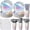 Iridescent, variant on Iridescent Pink Disposable Tableware Set, Serves 100 for Party Decor