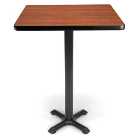 Granite Table Tops Restaurant XTC30SQ-CHY restaurant Furniture 30 Inch X Pedestal Style Base cafeteria Bar CHERRY laminate Top Square counter Height Table ()