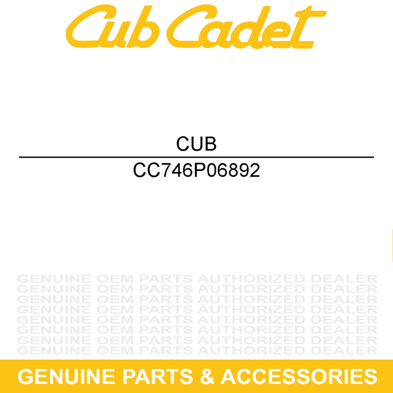CUB CADET 746P06892 38.5