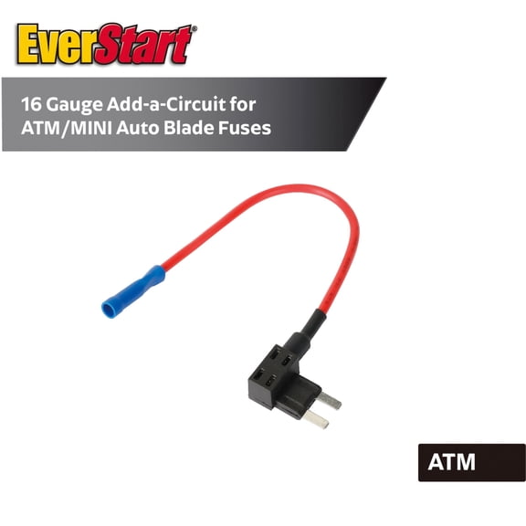 EverStart 16 Gauge Add-a-Circuit Fuse Tap for ATM/MINI Auto Blade Fuses