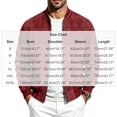 thumbnail image 6 of FRSASU Men's Suede Bomber Jacket Zip‑Up Stand Collar Long Sleeve Casual Lightweight Outerwear with Side Pockets Red, 6 of 9