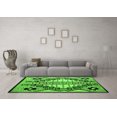 thumbnail image 3 of Ahgly Company Indoor Round Abstract Green Modern Area Rugs, 5' Round, 3 of 4