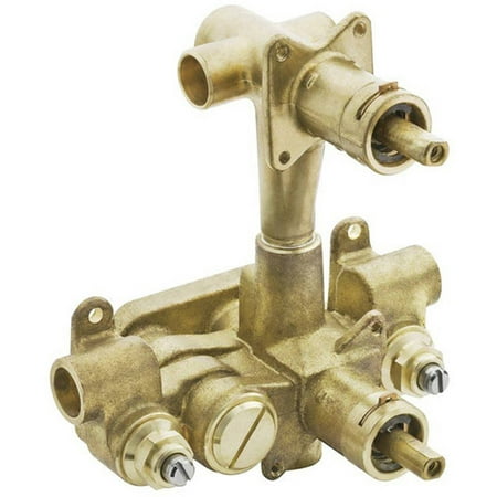 Vestige Moentrol Valve - Moen 3330 1/2 Inch Sweat Moentrol Pressure Balancing Rough-In Valve and 3-Function Integrated Diverter