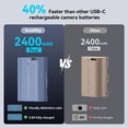 thumbnail image 3 of Batería de cámara SMALLRIG 2400mAh USB-C recargable LP-E6NH, 3 of 9