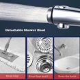 thumbnail image 1 of Handheld Shower Head with ON/Off Pause 3 Settings High Pressure Showerhead Adjustable Detachable Bathroom Shower Head Polished Bath Shower Head, 1 of 5
