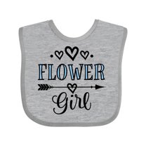 Inktastic Flower Girl Wedding Bridal Party Girls Baby Bib