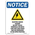 thumbnail image 1 of SignMission OS-NS-A-1218-V-11641 12 x 18 Po Panneau de Signalisation - Risque de Choc Électrique, 1 of 1