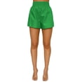 thumbnail image 4 of Sunloudy Conjunto de 2 piezas de verano a juego para mujer, camisa abotonada de media manga de color sólido + conjunto de pantalones cortos con cintura elástica para damas Sunloudy  S M L XL XXL, 4 of 7
