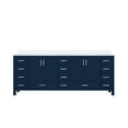 thumbnail image 3 of Big Sur 84 in W x 22 in D Navy Blue Double Bath Vanity and Cultured Marble Top, 3 of 8