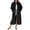 Black, variant on Zip Up Fleece Warm Bathrobes for Women Thick Sherpa Loungewear with Pockets Casual Winter Soft Bath Robes for Holiday Resort