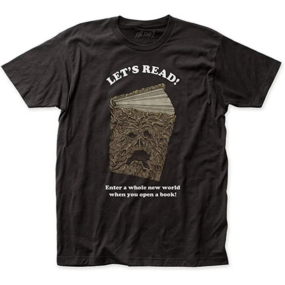 Evil Dead 2 Men's Let's Read Slim Fit T-Shirt Black M