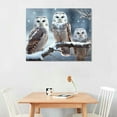 thumbnail image 2 of COMIO  Animal Canvas Poster Art - Snowy Owl - Snowy Winter Day - Modern Ambient Minimalist For Home Decor Wall Decor, 2 of 4