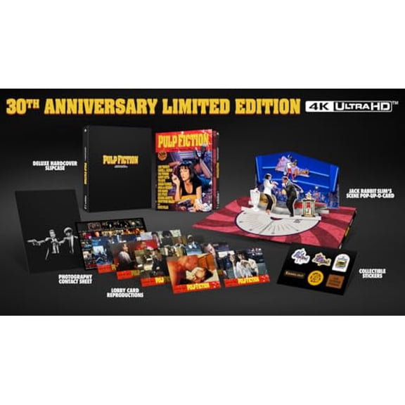 Pulp Fiction 30th Anniversary 4K UHD Blu-ray Collector's Edition Region Free