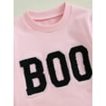 thumbnail image 5 of Toddler Little Girl Halloween Skirt Outfit Boo Sweatshirt Pullover Long Sleeve Shirt Tutu Tulle Dress Fall Clothes 1-6T, 5 of 8