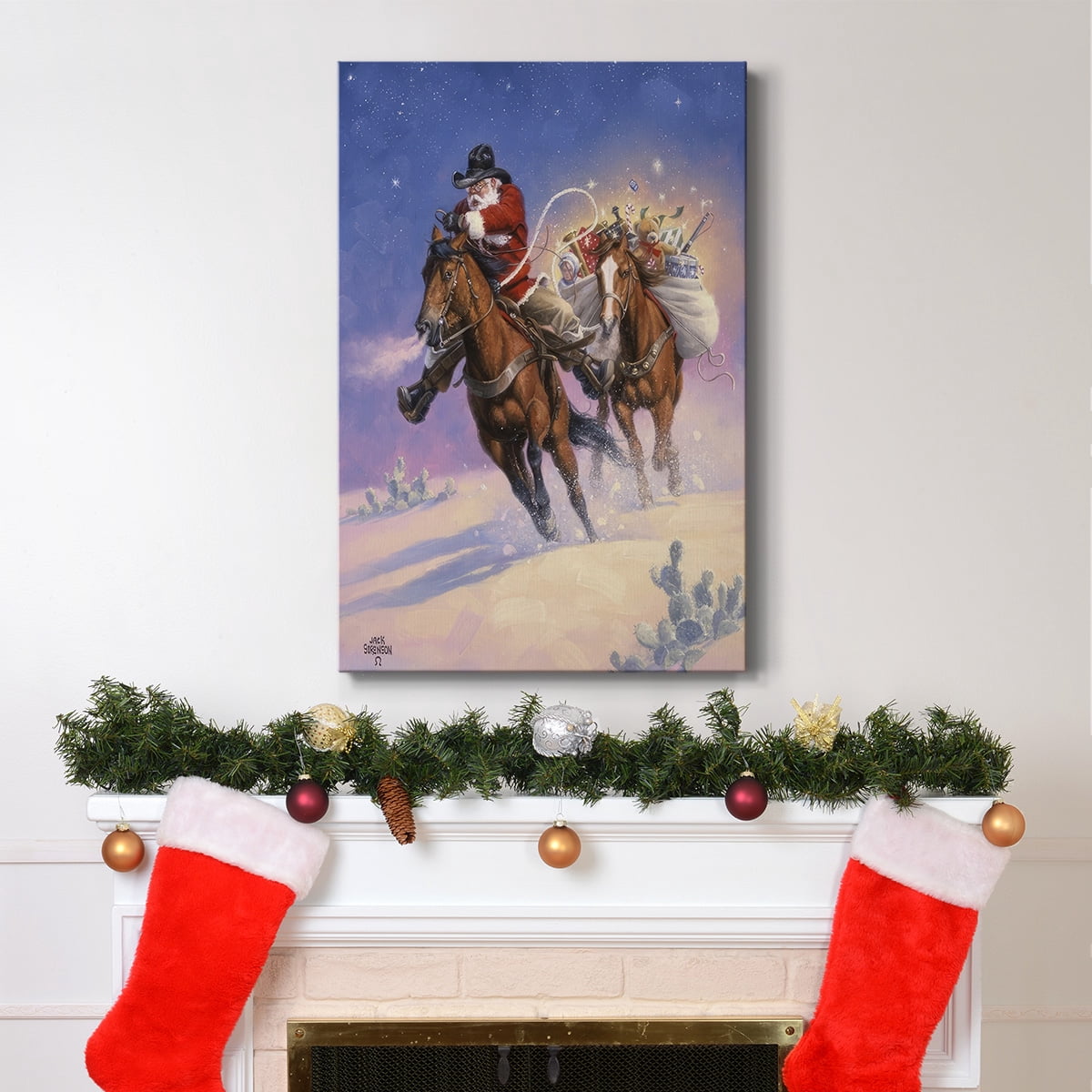 Santa's Big Ride- Gallery Wrapped Canvas