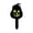 Black1, variant on BotaniNest Halloween Decorations Halloween Lighted Acrylic Pumpkin Garden Stake Assorted Pumpkin Faces Outdoor Glowing Jack O’ Ornament For Porch Garden Yard All Styles Included