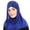 Blue, variant on Instant Hijab for Women Shiny Ribbon Patchwork Stretchy Muslim Head Long Scarfs Wrap Full Cover Lightweight Islamic Head Wrap Neck Coverings Daily Prayer Blue