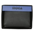thumbnail image 6 of Moga Mens Genuine Handmade Leather Flap Credit Card ID Holder Trifold Wallet 91107, 6 of 12