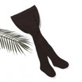 thumbnail image 2 of Toddler Girls Knit Cotton Tights Thread Crochet Pantyhose Warm Ribbed Stockings Dark Grey 2-3 Years, 2 of 6