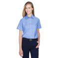 thumbnail image 1 of Oxford de manga corta para mujer con antimanchas AZUL CLARO 3XL harriton M600SW, 1 of 1