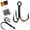 V-Bend, variant on Treble Hooks #2 Sharp V-Bend Triple Fishing Hooks for Large Hard Baits Replacement 50PCS