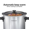 thumbnail image 6 of Hamilton Beach 10 Qt Sear & Cook Stockpot Slow Cooker, Stovetop Safe Nonstick Aluminum Crock with Removable Pot, Stainless Steel, 6 of 8
