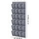 thumbnail image 5 of Organizador Zapatos Con 24 Bolsillos Y 4 Ganchos para Mujeres Y Hombres (borde Gris), 5 of 8