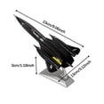 thumbnail image 3 of Modelo de avión perfke 2x 1:144 Aleación 71A Blackbird + 1:100 Strike Fighter Fundido A Presión, 3 of 9