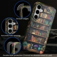 thumbnail image 3 of FKBRCL4U Compatible with Samsung Galaxy S24 Case Retro Vintage Dark Bookshelf Plants Pattern for Girl Full Body Design Soft Silicone Drop Shock Scratch Protection, 3 of 7