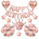 thumbnail image 1 of Globos de Feliz Cumpleaños, Globos con Letras, Globos de Estrella y Corazón para Jardín Exterior Oro rosa, 1 of 8