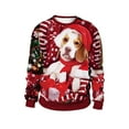 thumbnail image 1 of Vêtements de Noël Hauts Décontractés Amples Pull à Manches Longues Col Rond, 1 of 3