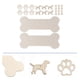 thumbnail image 3 of 20pcs Hanging Wooden Dog Bone Sign Set with Decorative DIY Wood Cutouts, 3 of 3