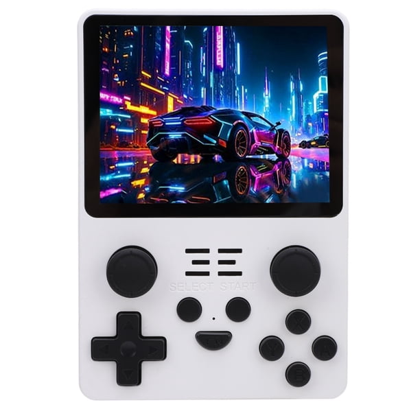 Consola de Juegos Portátil Ips de 3,5 Pulgadas, RK3326 Quad Core, Tarjetas de Memoria 16g y 128g, Batoria de 3500 Mah, Controles Clásicos, Con Emuladores 3d de 64 bits, párr.