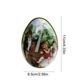 thumbnail image 3 of HuiXinOu Easter Bunny Metal Tin Egg, Decorative Jewelry Candy Box for Easter Egg Hunt Party Favors Gift Basket Fillers Holiday Table Decor and Small Trinket Storage, 3 of 6