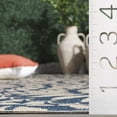 thumbnail image 4 of SAFAVIEH Courtyard Lidija Geometric Indoor/Outdoor Area Rug, Blue/Beige, 5'3" x 7'6", 4 of 8
