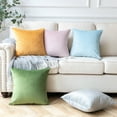 thumbnail image 3 of Phantoscope Soft Silky Velvet Series Decorative Throw Pillow, 12" x 20", Yellow, 1 Pack, 3 of 7
