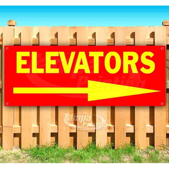 Elevators 13 oz Vinyl Banner With Metal Grommets