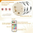 thumbnail image 5 of Yayeee Flameless Candles with Remote Flickering Battery Operated Multi Color Changing, Black Cartoon Cat Paw, 5 of 7