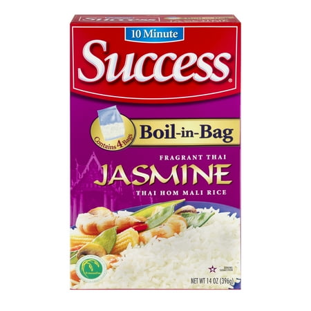 Success Boil-In-Bag Jasmine, 14 oz, 4 Count Box