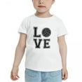 thumbnail image 2 of Volleyball Love Cute Toddler T-Shirts for Boys Girls (White, Youth M), 2 of 5