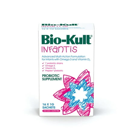 Bio-Kult Infantis Advanced Probiotic Multi-Strain Formula for Infants with Omega 3 and Vit D3, 16 (Best Probiotic With Bifidobacterium Infantis)