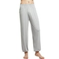 thumbnail image 5 of Plebaso Men's Sleep Pants Cotton Elastic Waist Jogger Pajama Bottoms Lightweight Lounge Pants for Yoga, 5 of 6