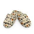 thumbnail image 2 of Psesaysky Black Cat Pumpkin Bat Print Winter House Slippers for Women Men, Lightweight Fabric Casual Cotton Slide, Halloween Non-Slip Open Toe Home Shoes, Indoor and Outdoor, Size 10.5-11.5, 2 of 7