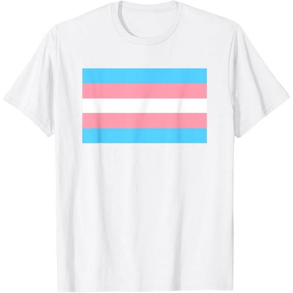 TRANSGENDER FLAG T-shirt Trans Pride T-ShirtMen's and women's pure cotton short-sleeved shirts