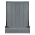 thumbnail image 3 of Generic Queen Size Murphy Bed Wall Bed with Cushion,Gray, 3 of 9