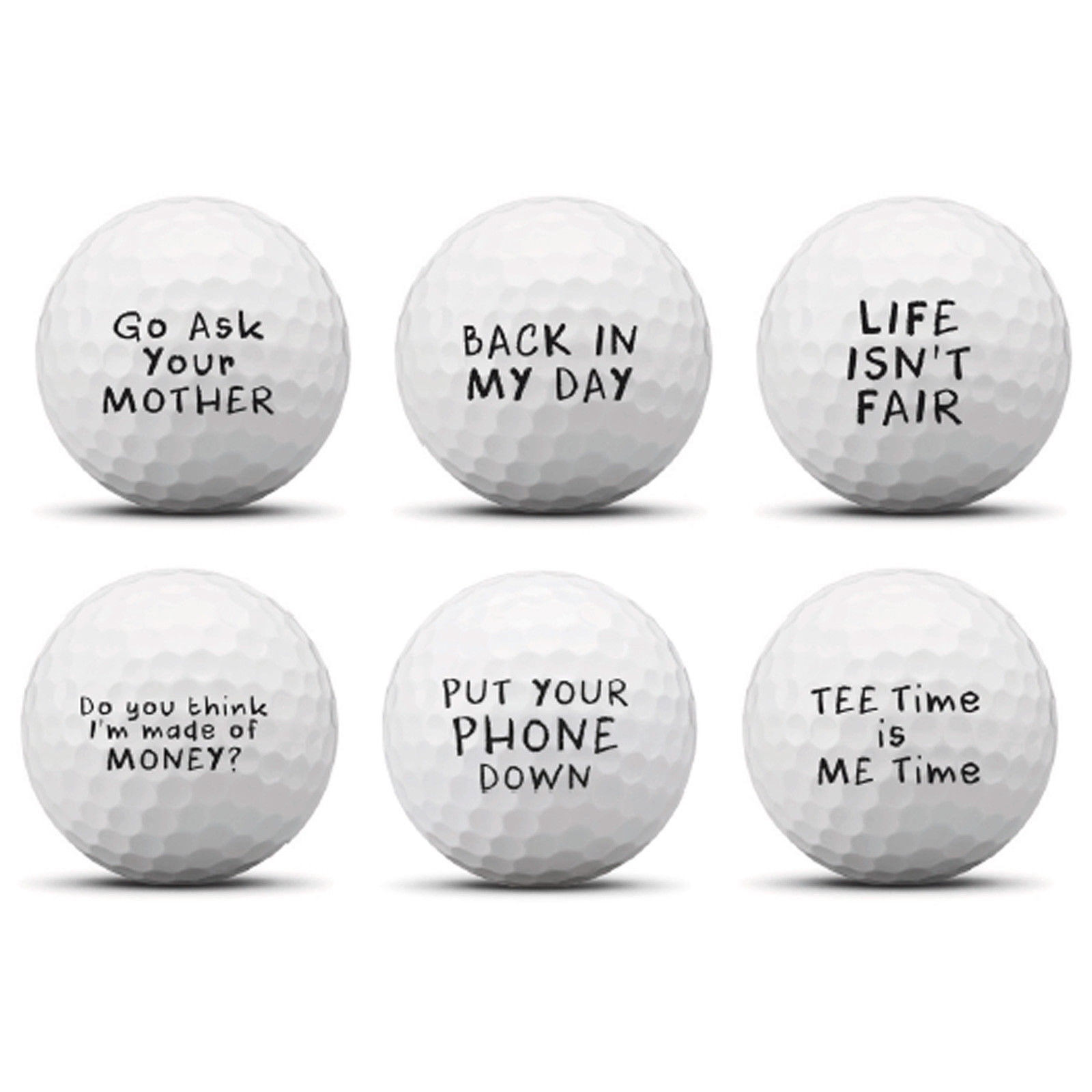 TaylorMade DAD-ISMS Project (a) Golf Balls, 6 Pack
